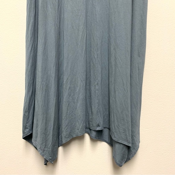 Eileen Fisher Viscose Jersey Calf-length Handkerchief Hem Tank Midi Dress Size S - Picture 9 of 12